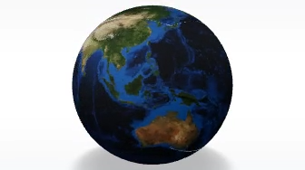 Rotating 3D Earth